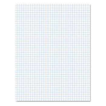 AMPAD/DIV. OF AMERCN PD&PPR Quadrille Pads, 4 Squares/Inch, 8 1/2 x 11, White, 50 Sheets