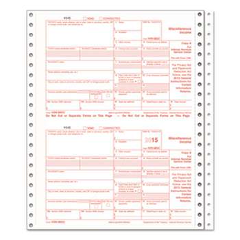 TOPS BUSINESS FORMS 1099-INT Tax Forms, 5-Part, 5 1/2 x 8, Inkjet/Laser, 76 1099s & 1 1096