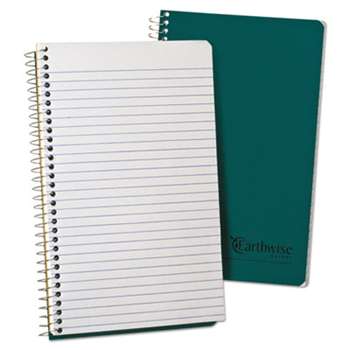AMPAD/DIV. OF AMERCN PD&PPR Earthwise Single Subject Notebook, Narrow Rule, 8 x 5, White Paper, 80 Sheets