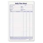 TOPS BUSINESS FORMS Daily Time and Job Sheets, 8 1/2 x 5 1/2, 200/Pad, 2/Pack