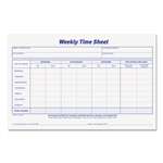 TOPS BUSINESS FORMS Weekly Time Sheets, 5 1/2 x 8 1/2, 50/Pad, 2/Pack