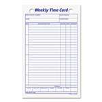 TOPS BUSINESS FORMS Employee Time Card, Weekly, 4 1/4 x 6 3/4, 100/Pack