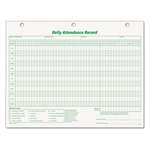 TOPS BUSINESS FORMS Daily Attendance Card, 8 1/2 x 11, 50 Forms