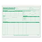 TOPS BUSINESS FORMS Employee Record File Folders, Straight Cut, Letter, 2-Sided, Green Ink, 20/Pack