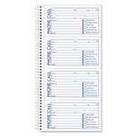 TOPS BUSINESS FORMS Spiralbound Message Book, 2 3/4 x 5, Two-Part Carbonless, 200/Book