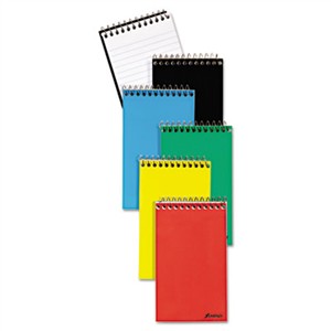 AMPAD/DIV. OF AMERCN PD&PPR Wirebound Pocket Memo Book, Narrow, 3 x 5, White, 60 Sheets, 3/Pack