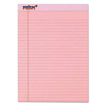 TOPS BUSINESS FORMS Prism Plus Colored Legal Pads, 8 1/2 x 11 3/4, Pink, 50 Sheets, Dozen