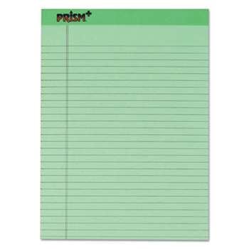 TOPS BUSINESS FORMS Prism Plus Colored Legal Pads, 8 1/2 x 11 3/4, Green, 50 Sheets, Dozen