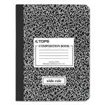 TOPS BUSINESS FORMS Composition Book w/Hard Cover, Legal/Wide, 9 3/4 x 7 1/2, White, 100 Sheets