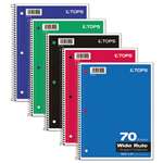 TOPS BUSINESS FORMS Coil Lock Wirebound Notebooks, Legal/Wide, 10 1/2 x 8, White, 70 Sheets