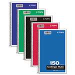 TOPS BUSINESS FORMS Coil Lock Wirebound Notebooks, College/Medium, 9 1/2 x 6, White, 150 Sheets