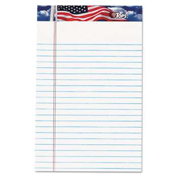 TOPS BUSINESS FORMS American Pride Writing Pad, Narrow, 5 x 8, White, 50 Sheets, Dozen