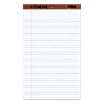 TOPS BUSINESS FORMS The Legal Pad Ruled Perforated Pads, 8 1/2 x 14, White, 50 Sheets, Dozen