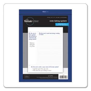 TOPS BUSINESS FORMS FocusNotes Legal Pad, 8 1/2 x 11 3/4, White, 50 Sheets