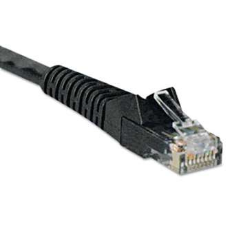 Tripp Lite N201007BK CAT6 Snagless Patch Cable, 7 ft, Black