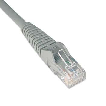 TRIPPLITE CAT6 Snagless Molded Patch Cable, 14 ft, Gray