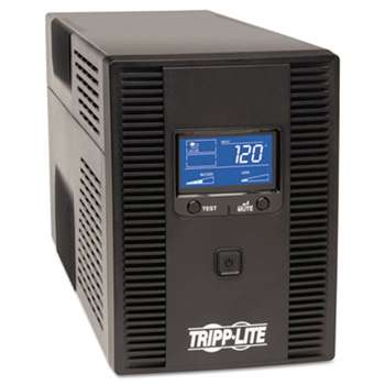 TRIPPLITE Digital LCD UPS System, 1500 VA, USB, AVR, 10 outlet