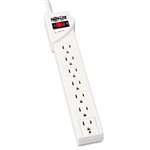 TRIPPLITE STRIKER Surge Suppressor, 7 Outlets, 6 ft Cord, 1080 Joules, Light Gray