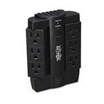 Tripp Lite SWIVEL6 SWIVEL6 Direct Plug-In Surge Suppressor, 6 Outlets, 1500 Joules, Black