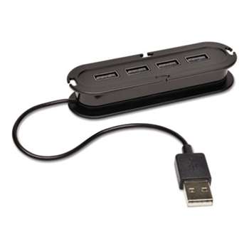 TRIPPLITE U222-004-R 4-Port USB 2.0 Ultra-Mini Hub, Black