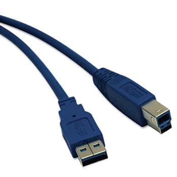 Tripp Lite U322010 USB 3.0 Device Cable, A/B, 10 ft., Blue
