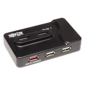Tripp Lite U360412 7-Port USB 3.0 SuperSpeed Charging Hub, Black