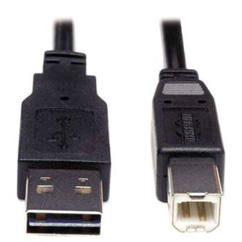 TRIPPLITE Reversible USB 2.0 Cable, Reversible A to B M/M, 6 ft