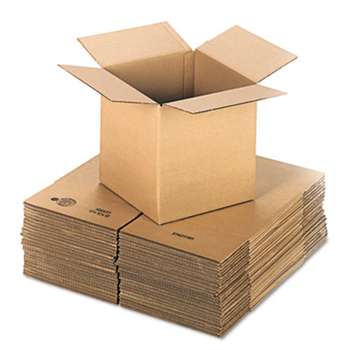 GENERAL SUPPLY Brown Corrugated - Cubed Fixed-Depth Shipping Boxes, 12l x 12w x 12h, 25/Bundle