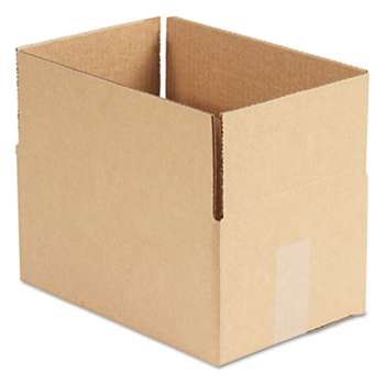 GENERAL SUPPLY Brown Corrugated - Fixed-Depth Shipping Boxes, 12l x 8w x 6h, 25/Bundle