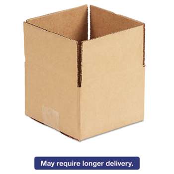 GENERAL SUPPLY Brown Corrugated - Fixed-Depth Shipping Boxes, 6l x 6w x 4h, 25/Bundle