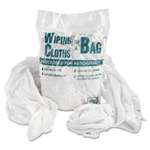 GENERAL SUPPLY Bag-A-Rags Reusable Wiping Cloths, Cotton, White, 1lb Pack