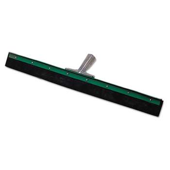 UNGER Aquadozer Heavy Duty Floor Squeegee, 18 Inch Blade, Green/Black Rubber, Straight