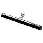 UNGER Water Wand Standard Floor Squeegee, 18" Wide Blade, Black Rubber, Insert Socket