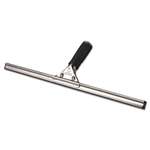 UNGER Pro Stainless Steel Window Squeegee, 18 inch Wide Blade, Black Rubber