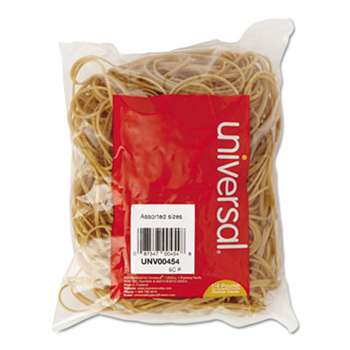 UNIVERSAL OFFICE PRODUCTS Rubber Bands, Size 54, Assorted Lengths, 1/4lb Pack