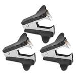 UNIVERSAL OFFICE PRODUCTS Jaw Style Staple Remover, Black, 3 per Pack
