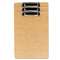 UNIVERSAL OFFICE PRODUCTS Hardboard Clipboard, 1/2" Capacity, Holds 8 1/2w x 14h, Brown, 3/Pack