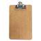 UNIVERSAL OFFICE PRODUCTS Hardboard Clipboard, 3/4" Capacity, Holds 5w x 8h, Brown