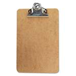 UNIVERSAL OFFICE PRODUCTS Hardboard Clipboard, 3/4" Capacity, Holds 5w x 8h, Brown