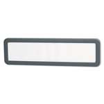 UNIVERSAL OFFICE PRODUCTS Recycled Cubicle Nameplate with Rounded Corners, 9 x 2 1/2, Charcoal