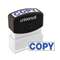 UNIVERSAL OFFICE PRODUCTS Message Stamp, COPY, Pre-Inked One-Color, Blue