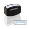 UNIVERSAL OFFICE PRODUCTS Message Stamp, ENTERED, Pre-Inked One-Color, Blue