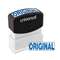 UNIVERSAL OFFICE PRODUCTS Message Stamp, ORIGINAL, Pre-Inked One-Color, Blue