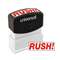 UNIVERSAL OFFICE PRODUCTS Message Stamp, RUSH, Pre-Inked One-Color, Red