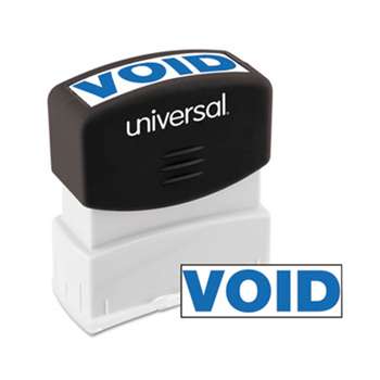 UNIVERSAL OFFICE PRODUCTS Message Stamp, VOID, Pre-Inked One-Color, Blue
