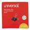 Universal 10199VP3 Mini Binder Clips, Steel Wire, 1/4" Capacity, 1/2" Wide, Black/Silver, 36/Pack