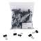UNIVERSAL OFFICE PRODUCTS Small Binder Clips, Zip-Seal Bag, 3/8" Capacity, 3/4" Wide, Black, 144/Bag