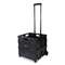 UNIVERSAL OFFICE PRODUCTS Collapsible Mobile Storage Crate, 18 1/4 x 15 x 39 3/8, Black