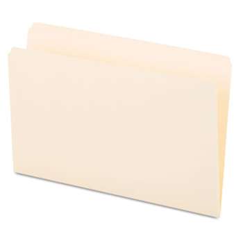 UNIVERSAL OFFICE PRODUCTS File Folders, Straight Cut, One-Ply Top Tab, Legal, Manila, 100/Box