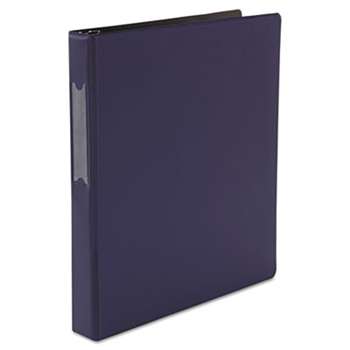 UNIVERSAL OFFICE PRODUCTS D-Ring Binder, 1" Capacity, 8-1/2 x 11, Navy Blue